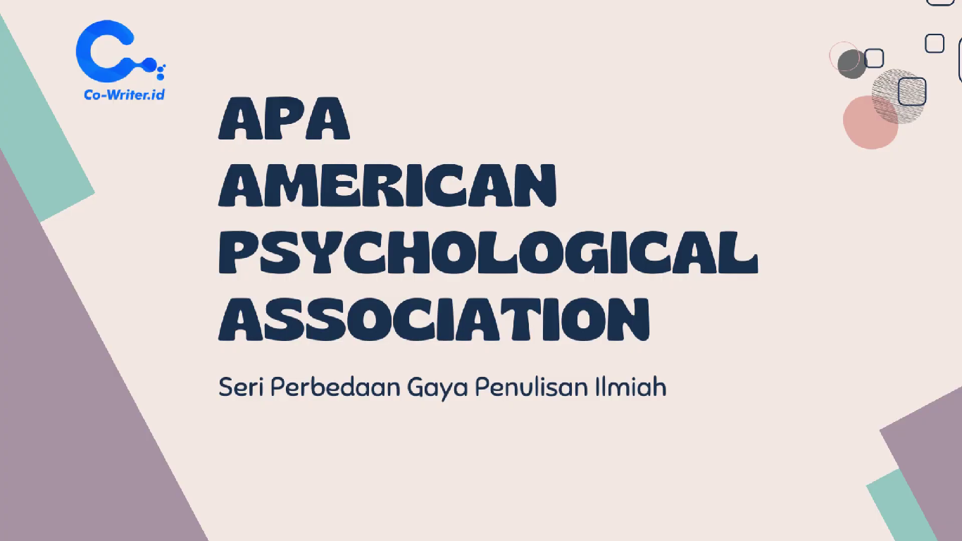 APA (American Psychological Association)